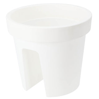 Bac de balcon rond de base 28 cm blanc
