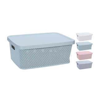 Boîte de rangement 13L avec couvercle