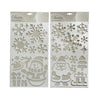 Pochoirs en plastique Snowman Santa 2 Assorti