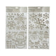 Pochoirs en plastique Snowman Santa 2 Assorti