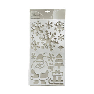 Pochoirs en plastique Snowman Santa 2 Assorti