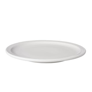 Plaque 24 cm en porcelaine blanche