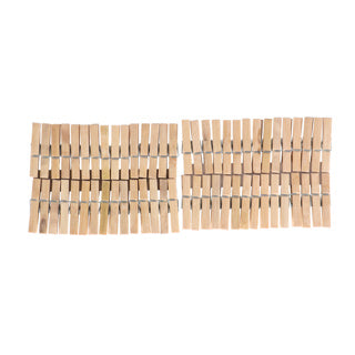 Autres marques Bamboo Pinches à linge 60 pièces