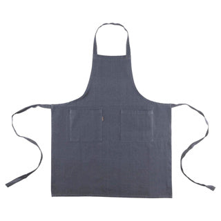 Lin plus tablier indidi gris 75 x 90 cm