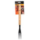 Collection de barbecue BBQ Collection Luxury Meat Fork 41 cm en acier inoxydable en chêne