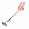 Collection de barbecue BBQ Collection Luxury Meat Fork 41 cm en acier inoxydable en chêne
