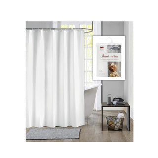 Rideau de douche hollandais 180x200 Damast White