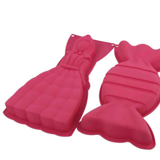 Basic Silicone Baking Tin Candy Princes 17x3x32 cm rose
