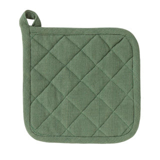 Lin plus de lin et plus de crêpe indid armée verte 20 x 20 cm