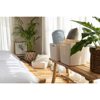 Panier de jute de curver 20 l off blanc