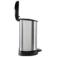Curver Curver Pedal Bin Deco en forme de D 15 L Couleurs en argent