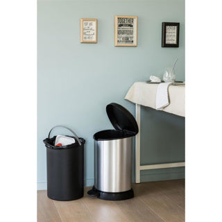 Curver Curver Pedal Bin Deco en forme de D 15 L Couleurs en argent
