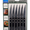 Amefa Amefa Pizza Steak Knife Set 6 pièces noir
