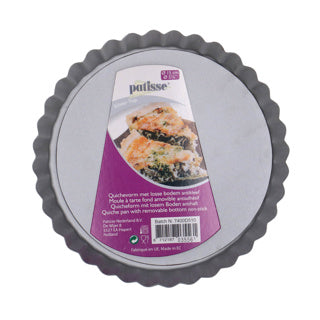 Quiche en argent Patisse Vorm vers le bas en vrac vers le bas de 15 cm