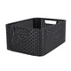 Panier de rangement de style curver taille m 18 l anthracite