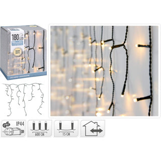 Autres marques Éclairage de pile de glace de Noël 180 LED à l'intérieur à l'extérieur de l'IP44 6M