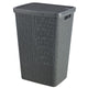 Curver Curver Laundry Panier avec look de jute de couvercle 58L Gris foncé