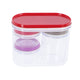 Boîtes de rangement Alpina 4 pièces transparentes