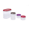 Boîtes de rangement Alpina 4 pièces transparentes