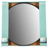Miroir forme ronde 40 cm noir