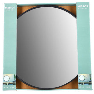 Miroir forme ronde 40 cm noir