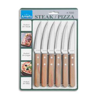 Amefa Amefa Pizza Steak Knife Set 6 pièces
