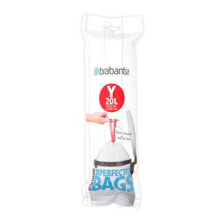 Brabantia brabantia perefectfit sac déchet y 20l 20 pièces
