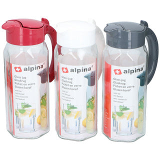 Alpina karaf 1,5l verre 3 assorti