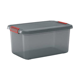 Boîte de stockage Kis K Latch L avec couvercle 43 L transparent