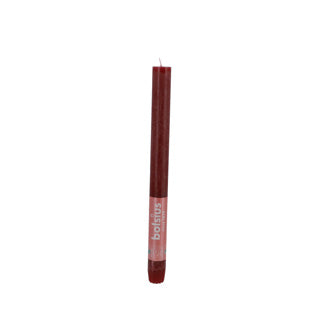 BOLSIUS DIGNER CANDLE VELVET RUSTIQUE ROUGE 27 cm