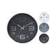 Horloge murale 30,5 cm 3 Assorti Silver