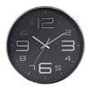 Horloge murale 30,5 cm 3 Assorti Silver