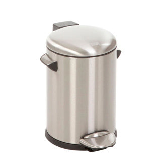 Eko Vepa Bacs Pédal Bin Belle Deluxe Mat en acier inoxydable 3 litres