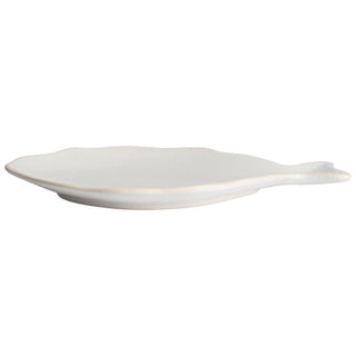 Assiette Gusta poisson 21,5 x 15,2 cm blanc | 2 pièces