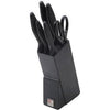 Richardson Sheffield Laser Cuisine Couteau Bloc 6 pièces noir