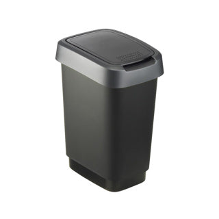 Rotho rotho twist déchet bac 10l noir