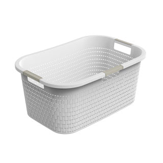 Rotho Rotho Country Laundry Basket 40L White