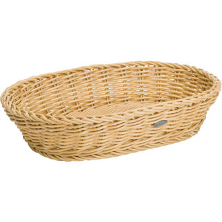 Westmark Bread Panier en osier Look ovale 32x23x7 cm plastique beige