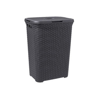 Curver Curver Style Wicker Look Basket 60L Anthracite
