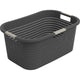 Panier à linge Rotho 40L Country Anthracite