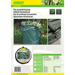 Kinzo Garden Waste Pocket Pop-up 45x75cm