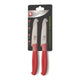 Richardson Sheffield Richardson Sheffield Schilmes 2 pièces en acier inoxydable rouge