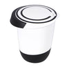 Bol à mélanger de base avec couvercle 1,5 L blanc noir