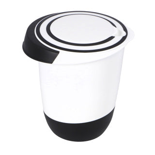 Bol à mélanger de base avec couvercle 1,5 L blanc noir