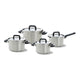 BK BK Flow Cool Pan Set 4 pièces en acier inoxydable