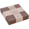 Set de dessous de verre Home Styling cuir artificiel 4 pièces 10x10cm