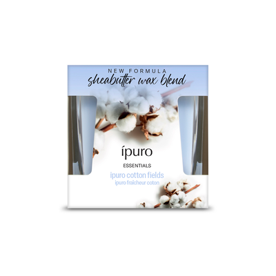 Bougie parfumée Ipuro champs de coton 125gr.