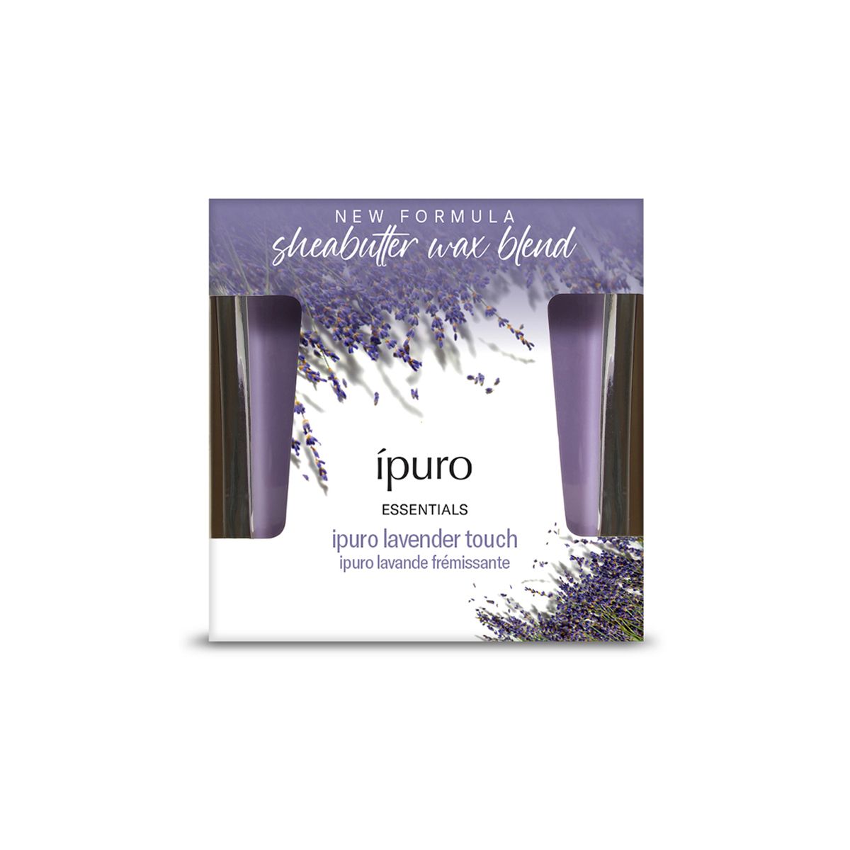 Bougie parfumée Ipuro touche lavande 125gr.