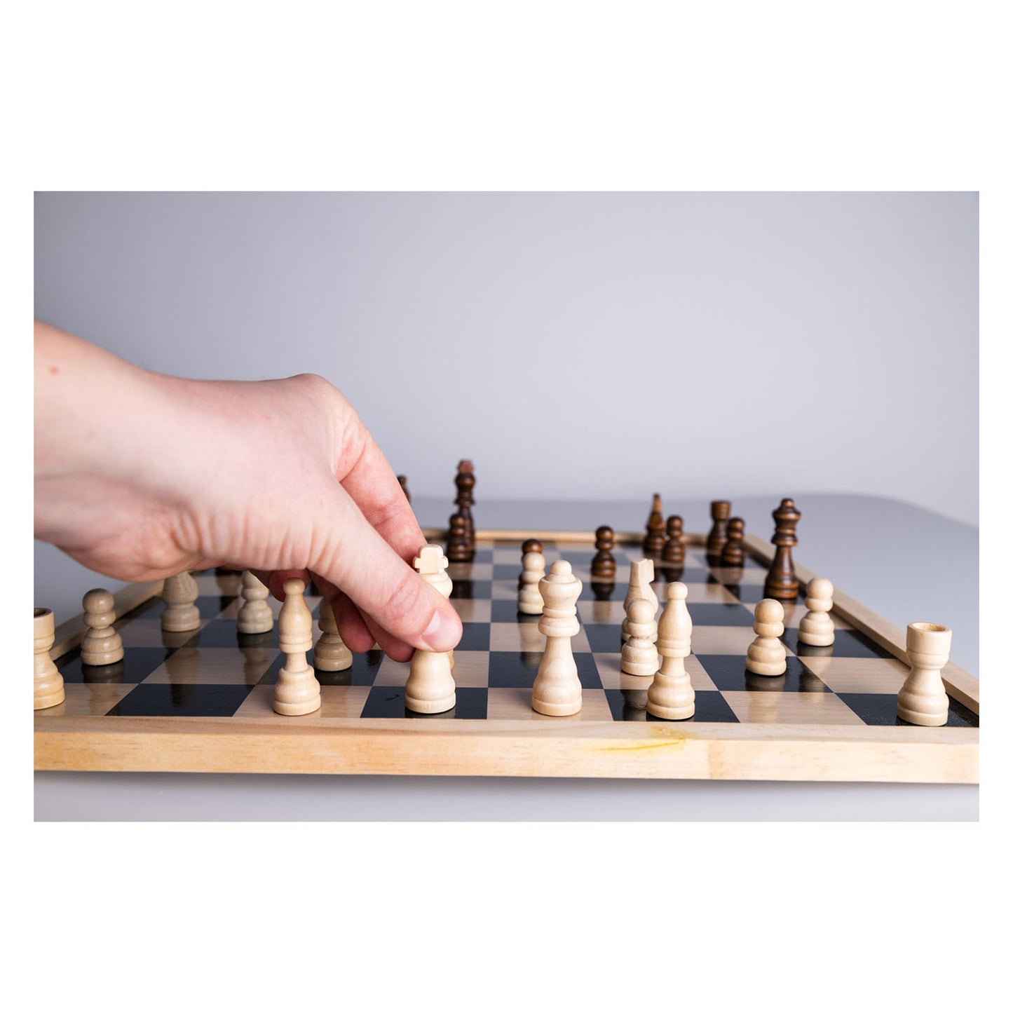 Clown Games Échecs Pièces bois, 32dlg.