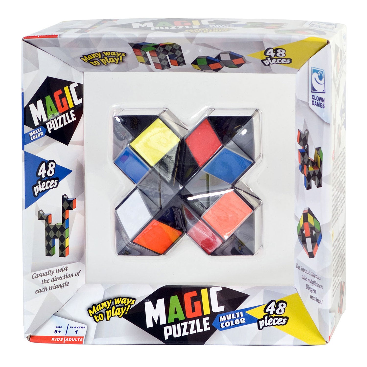 Jeux de clown Puzzle de clown multicolas